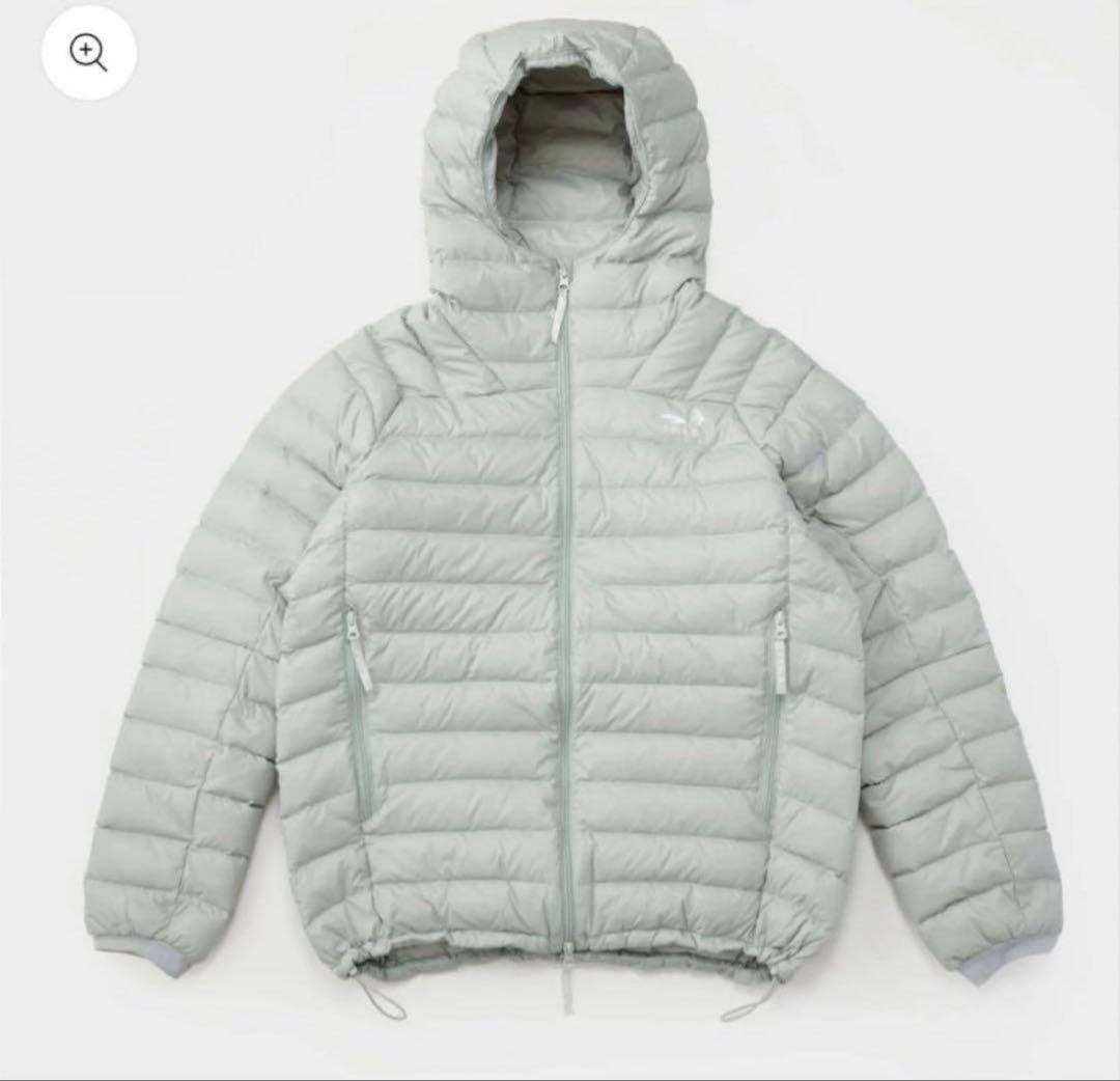 FEELS 上杉柊平　SHELL DOWN JACKET ライトグリーン