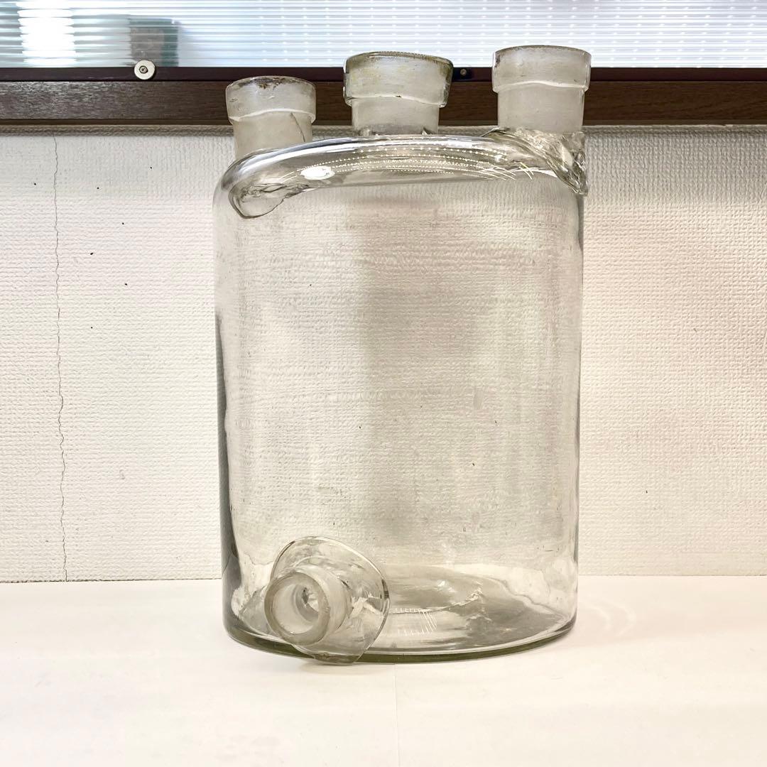 希少 レア 大型 イギリス ビンテージ 実験器具 ガラス瓶 ウルフ瓶 薬瓶