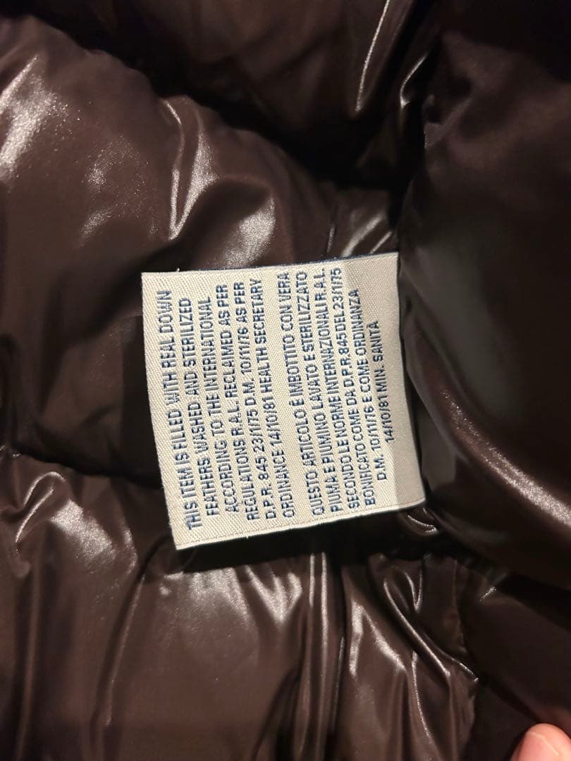 モンクレール フード付きダウンジャケット ネイビー