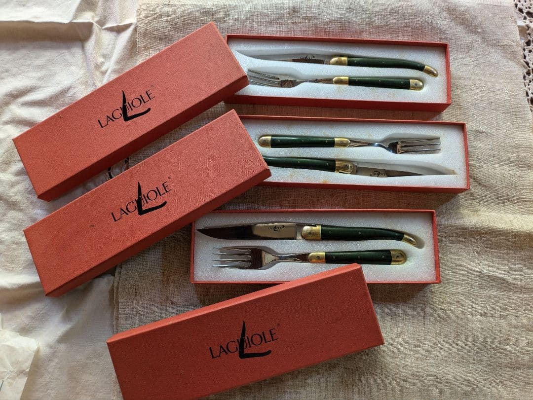 Laguiole カトラリーセット フォーク3本 ナイフ3本
