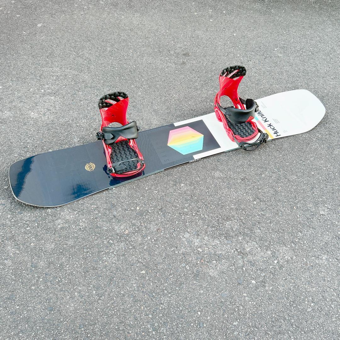 美品 スノーボード Salomon Huck Knife 150 スノボーセット