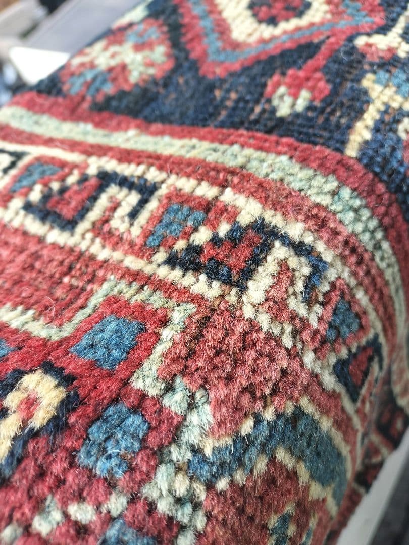 アンティークハムセ　カシュガイ　ラグ　トライバルラグ　絨毯