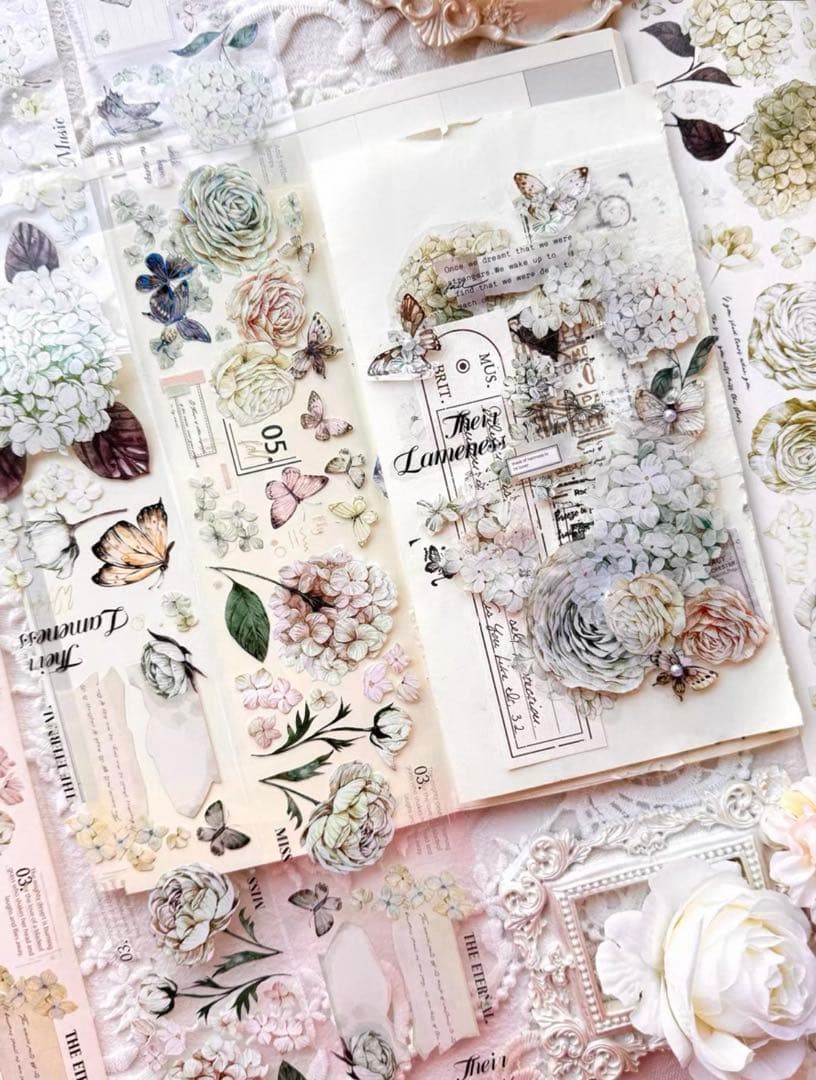 ⭐️SALE⭐️ 林野间《绣花信·绿》海外マスキングテープ　マステ 【2457】