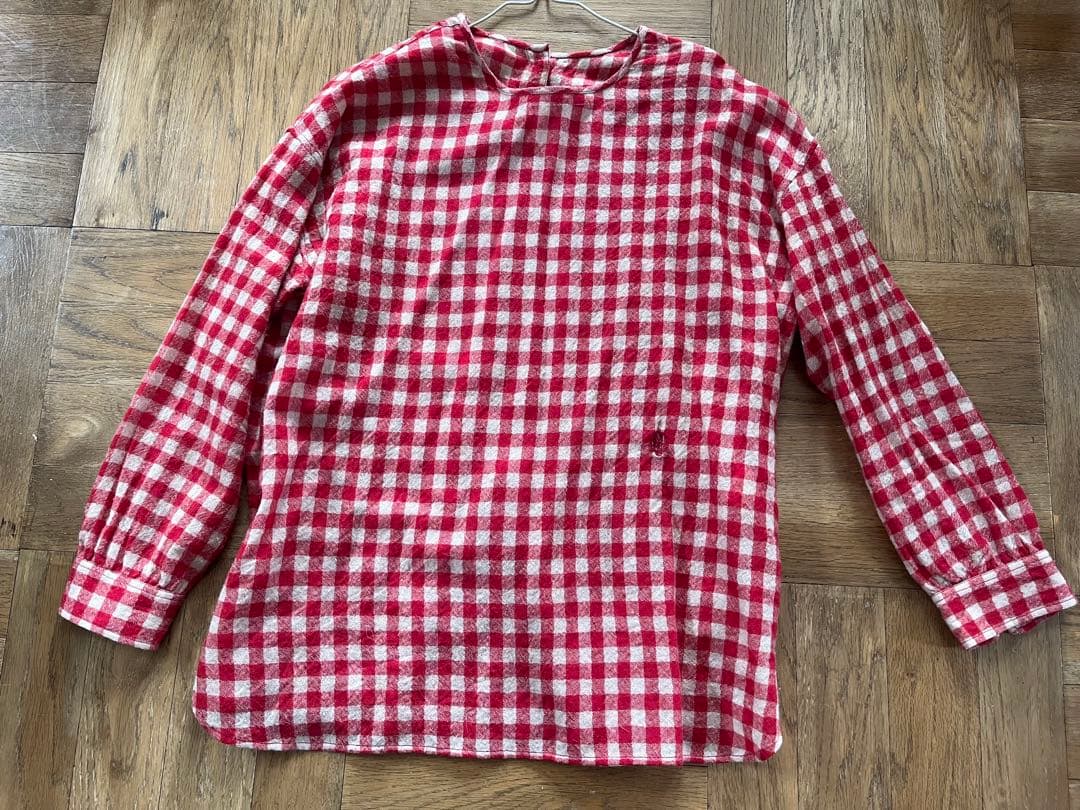 maison de soil ギンガムチェッククルネックプルオーバー