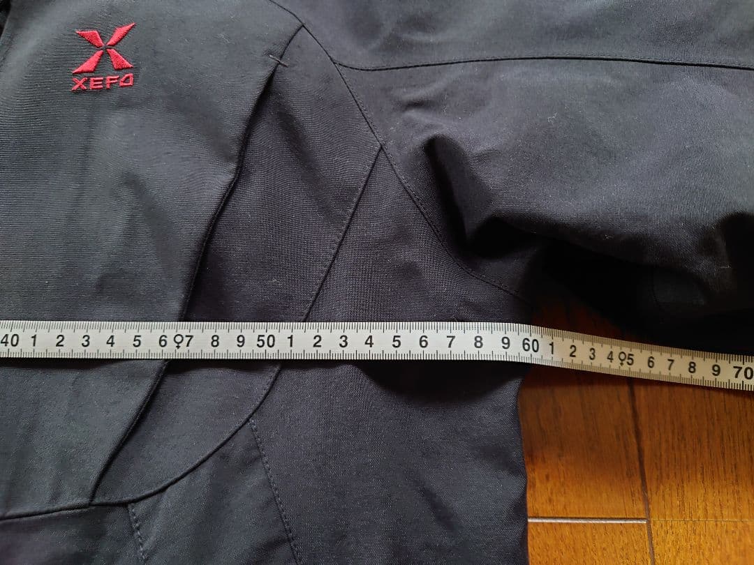 シマノXEFO.GORE-TEX フード付ダウンレインウェア ブラックＬＬサイズ