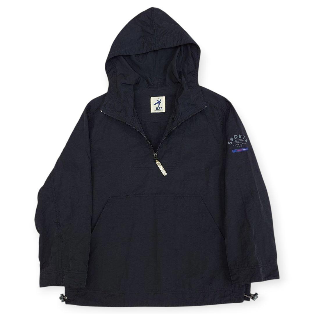 【80s】HAI SPORTING GEAR ハーフジップ アノラックパーカー