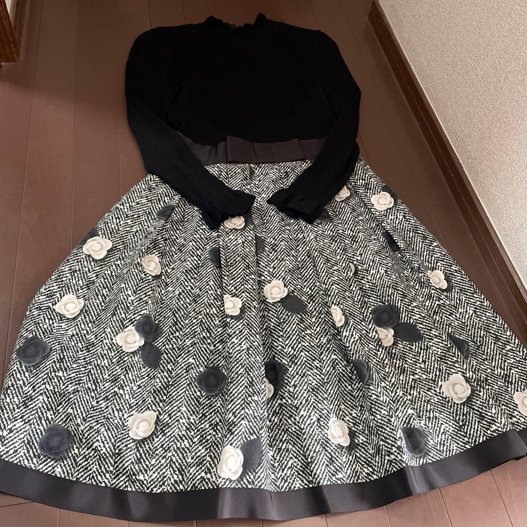 カメリアニットドッキングワンピ