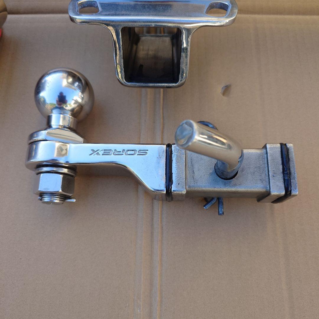 150　プラド　SOREX トレーラー用ヒッチ ステンレス　ヒッチメンバー