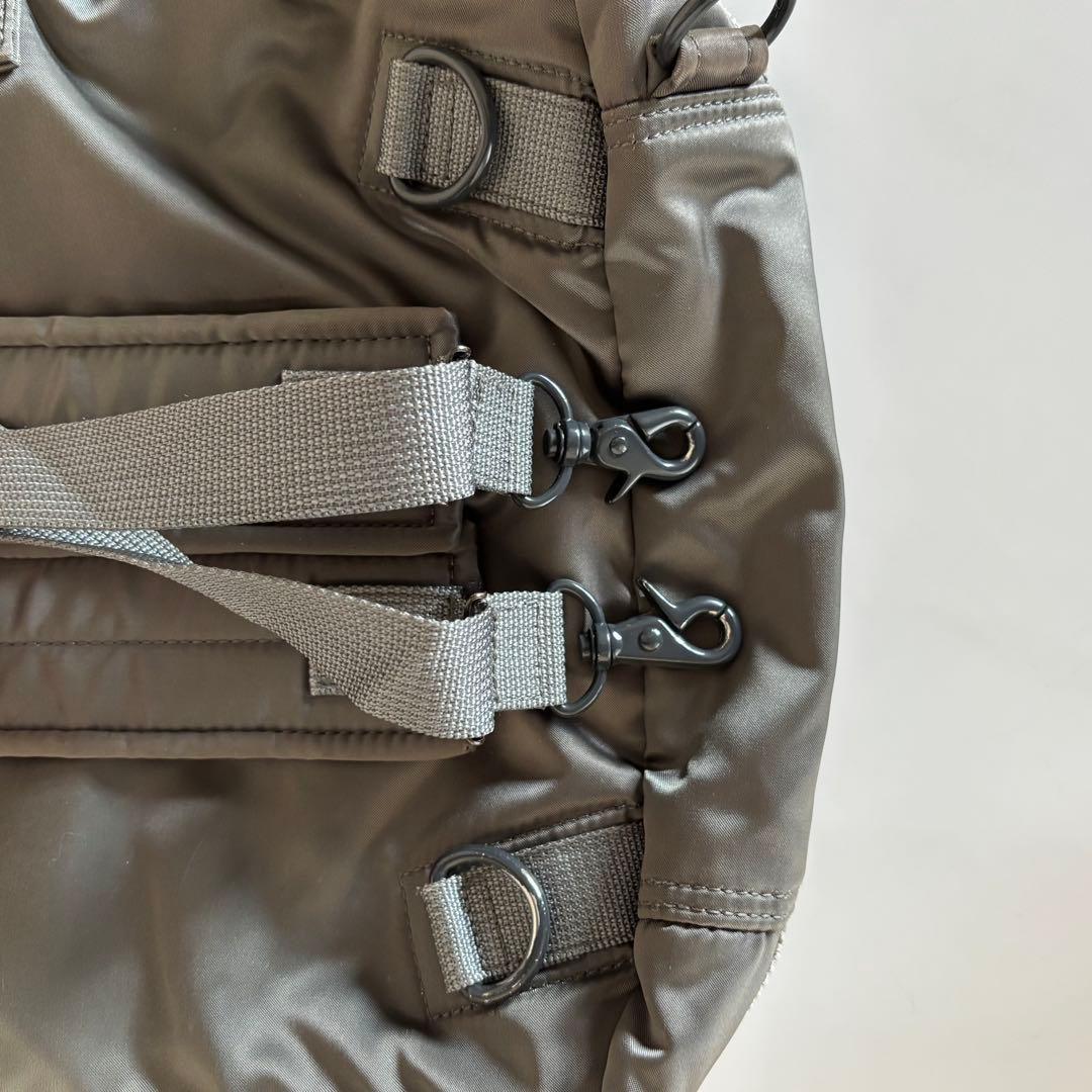 【美品】ポーター タンカー 3way ブリーフケース シルバーグレー