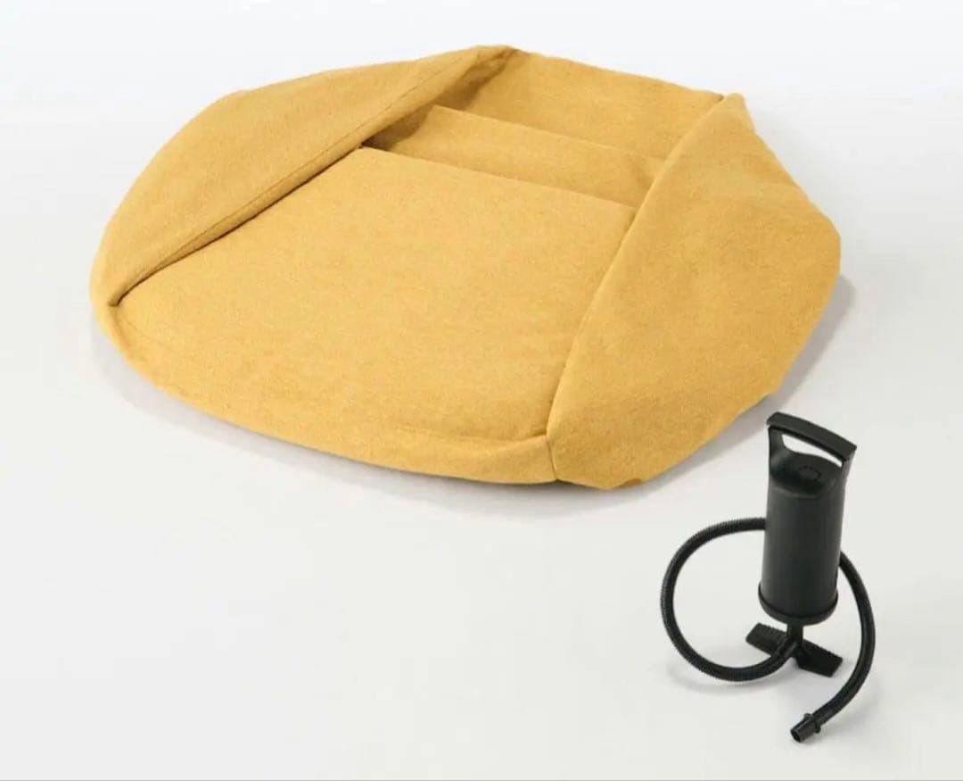 未使用　完売品　無印良品　空気でできたソファ イエロー