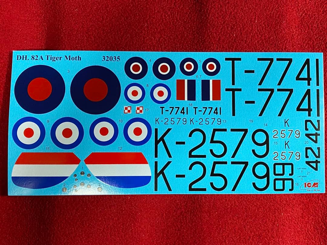 1/32 ローデンPT-17 & ICM DH.82 全2個セット+ パーツ