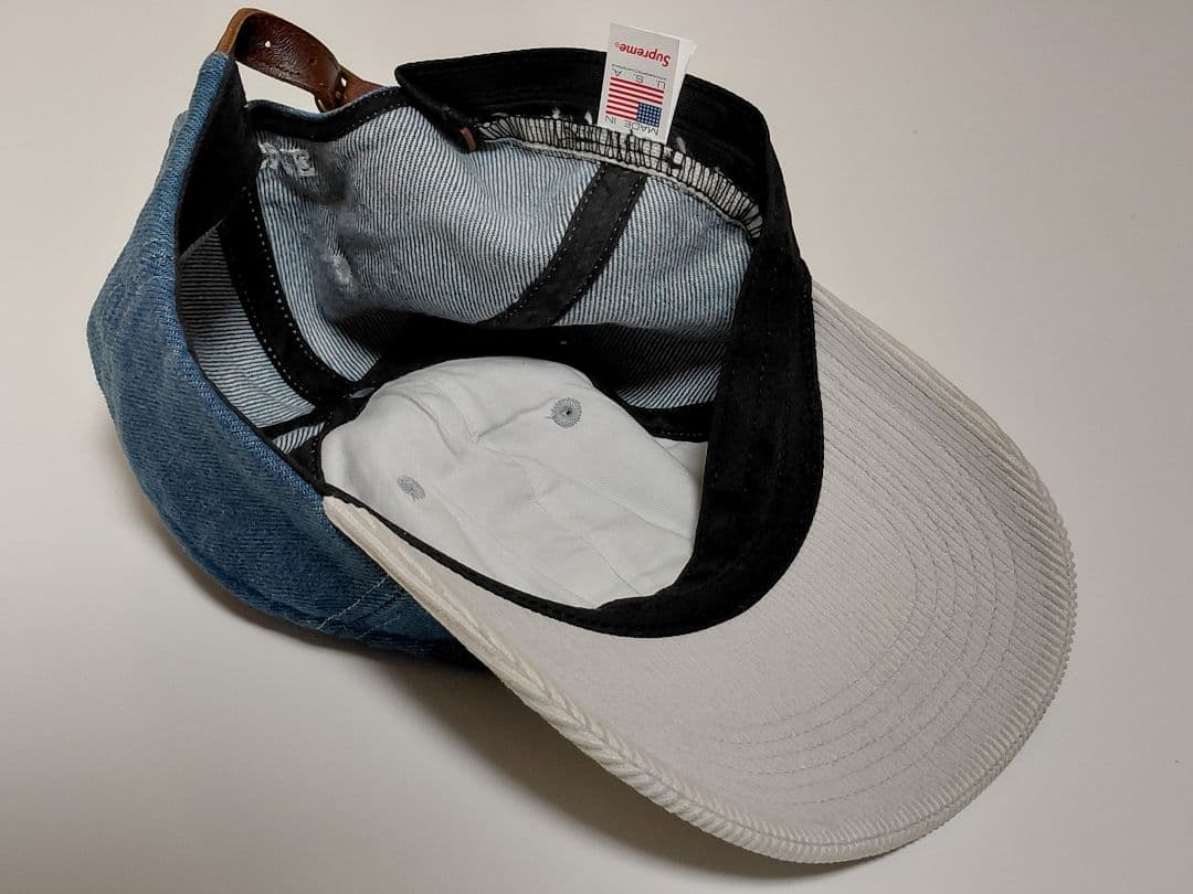 Supreme　2-Tone　S Logo　6-Panel　ウォッシュド デニム