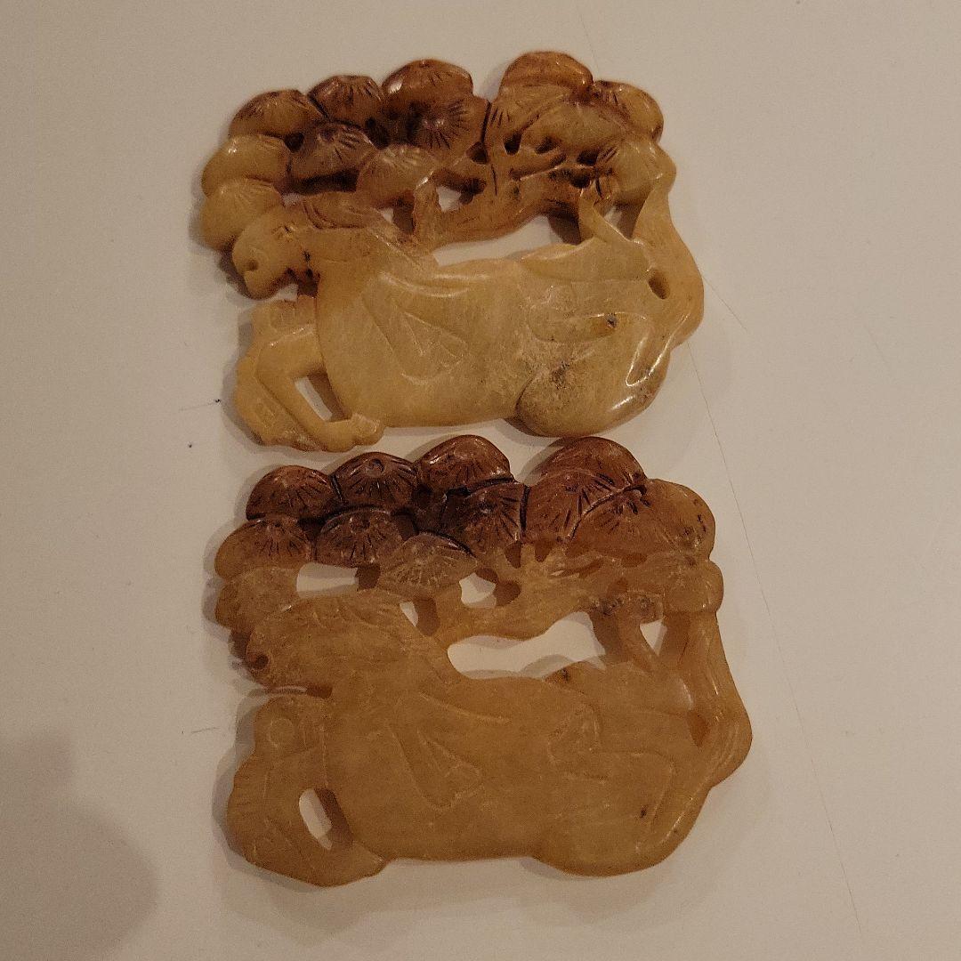 中国 玉石 3種類 6個