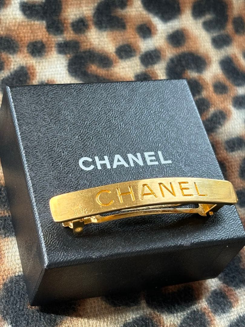 ヴィンテージ　シャネル　バレッタ　97P ゴールド