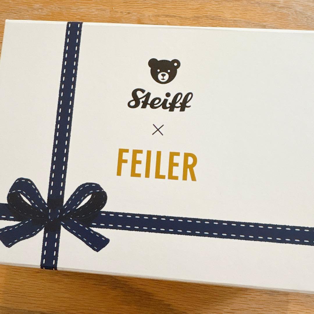 FEILER ハンカチ & Steiff ぬいぐるみ セット