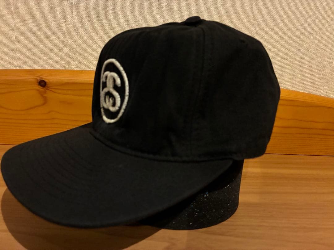 90s OLD STUSSY 紺タグ ロゴキャップ