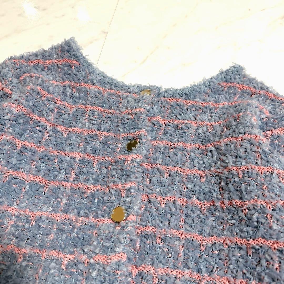 【未使用】完売品✨アナイ フロッシュ ツイード 2WAY カーディガン 金ボタン