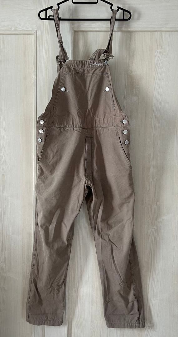 Goodenough グッドイナフ　オーバーオール　ベージュ　サイズS