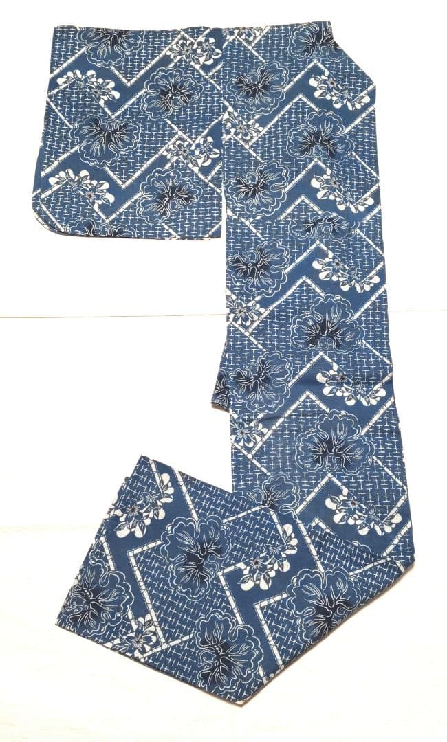 綿紅梅小紋　浴衣　夏着物