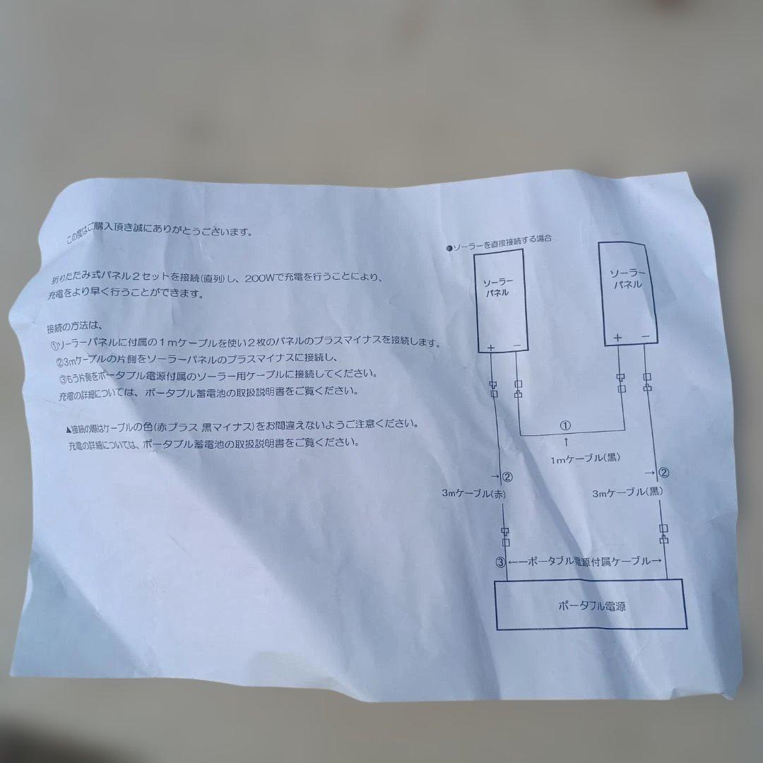 ７０２７）１００Wソーラーパネル　２枚まとめて　詳細不明