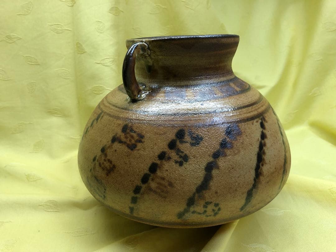 壺　彩色　共箱あり　窯元作家品