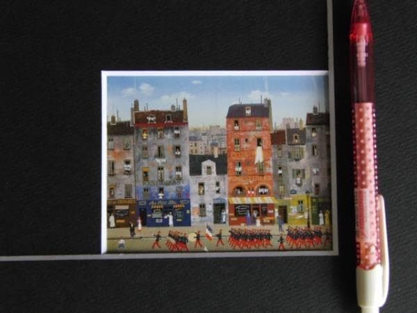 ドラクロワ、7月14日の行進、希少画集画、新品額装付