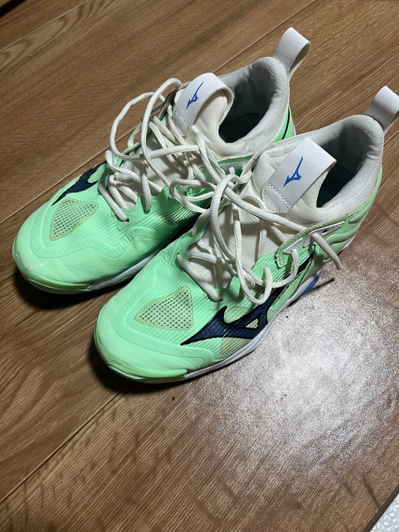 Mizuno バレーボールシューズ ライトグリーン ウェーブモーメンタム
