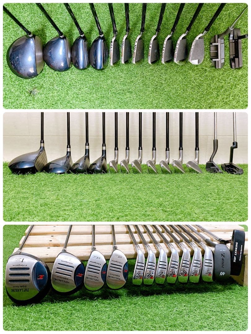 H2.初心者オススメ　ゴルフクラブ　メンズセット　右利き　FLEX S 13本