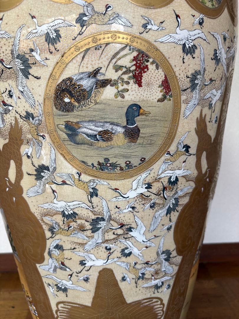 大型花瓶（飾り壺）置物