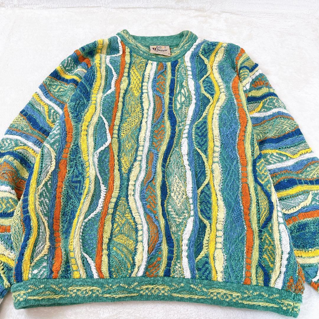 極美品✨COOGI クージ 100%ウール セーター パステルカラー 3Dニット