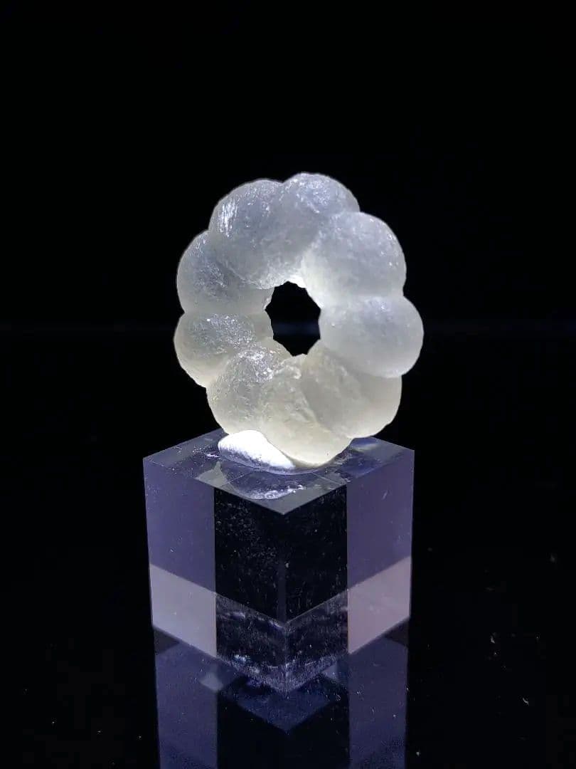 【美形】 フローライト リング ポンデリング インド産 原石 鉱石 標本 ②