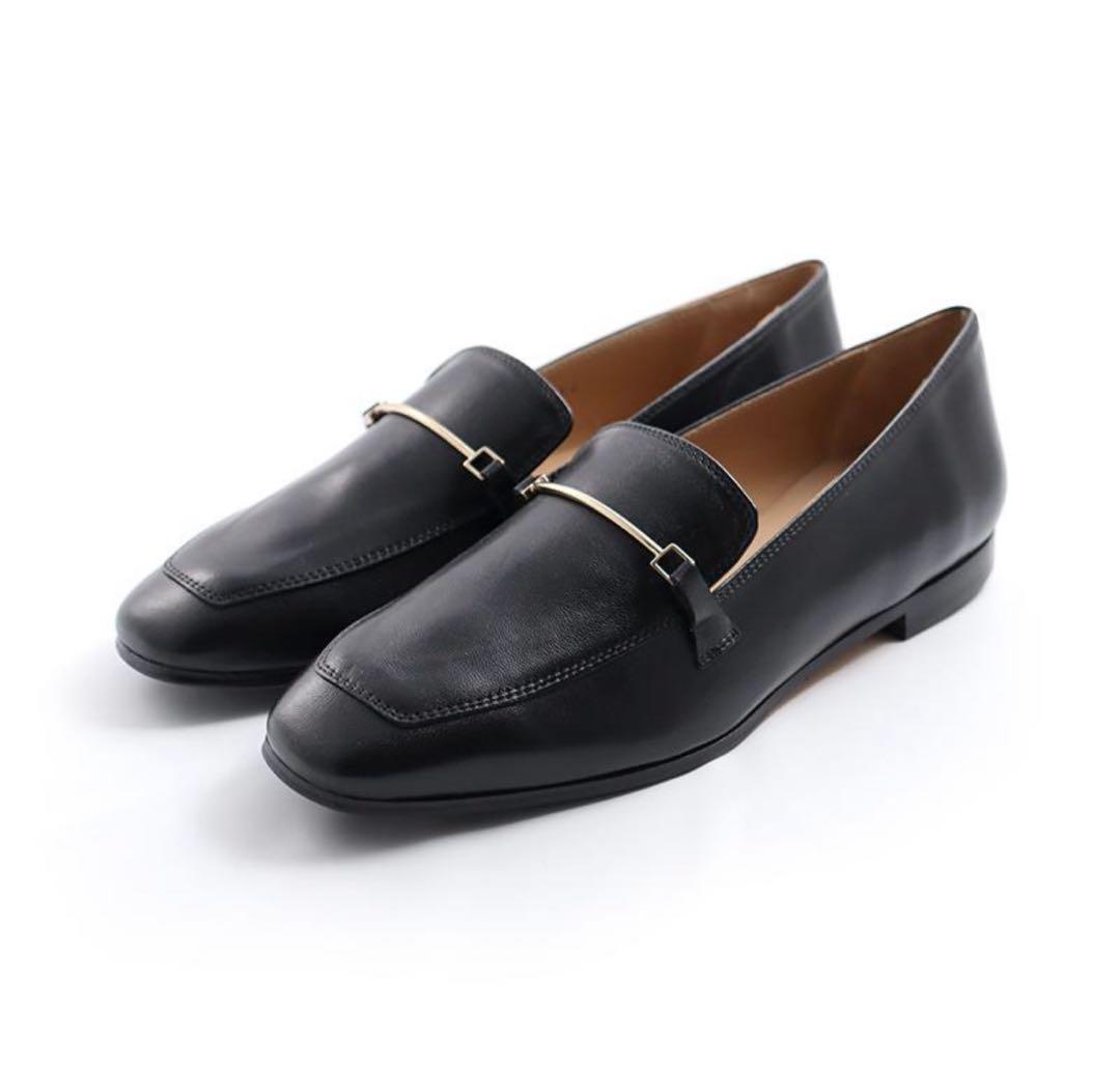 パスクッチ ローファー イタリア　黒　36