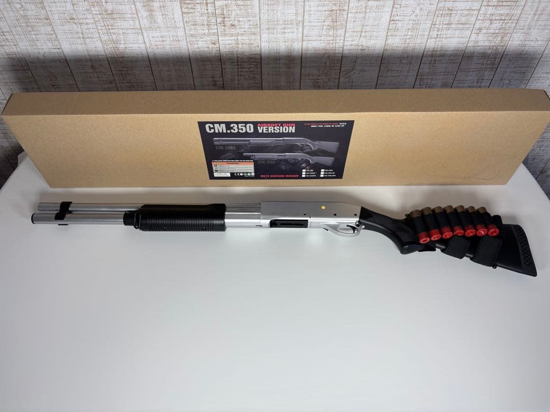 【CM.350 ショットガン シルバーモデル 箱付き 美品】