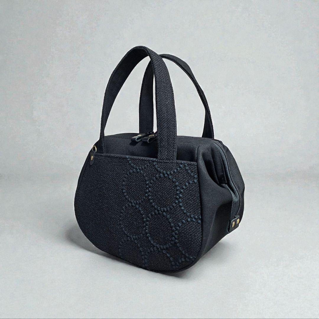 ぽってりボストンL ミナペルホネン×クヴァドラ タンバリンハリンダル 限定出品