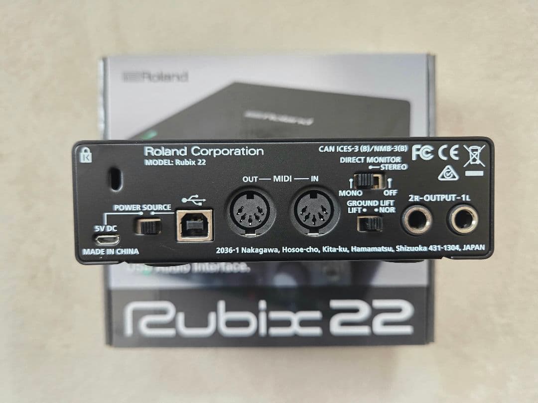 Roland Rubix 22 USBオーディオインターフェイス