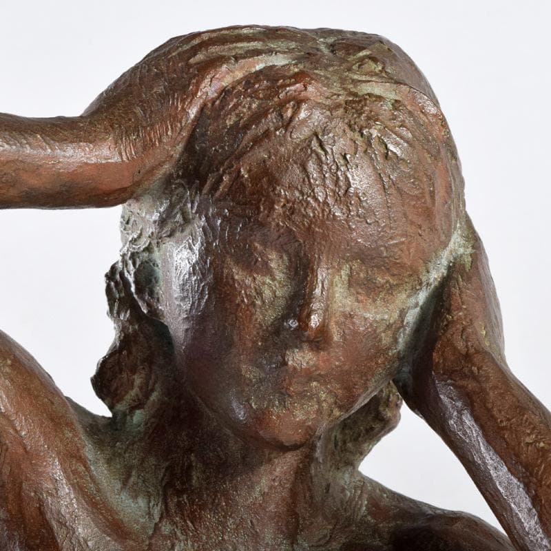 彫刻家　雨宮敬子作　ブロンズ　裸婦像　女性像　約4.97㎏　M　R9305B