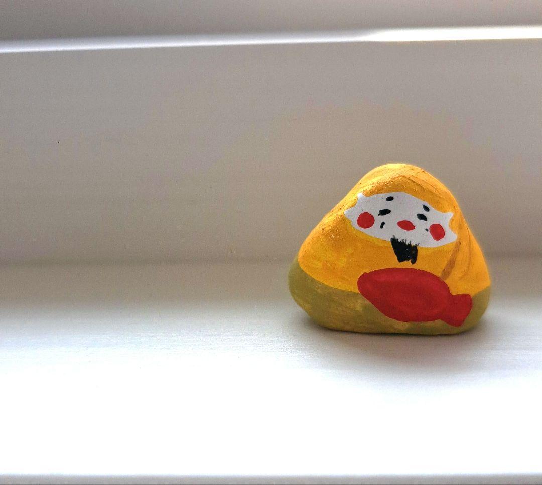 張子　アート大福　えびすさまとだいこくさま　横幅約2センチ