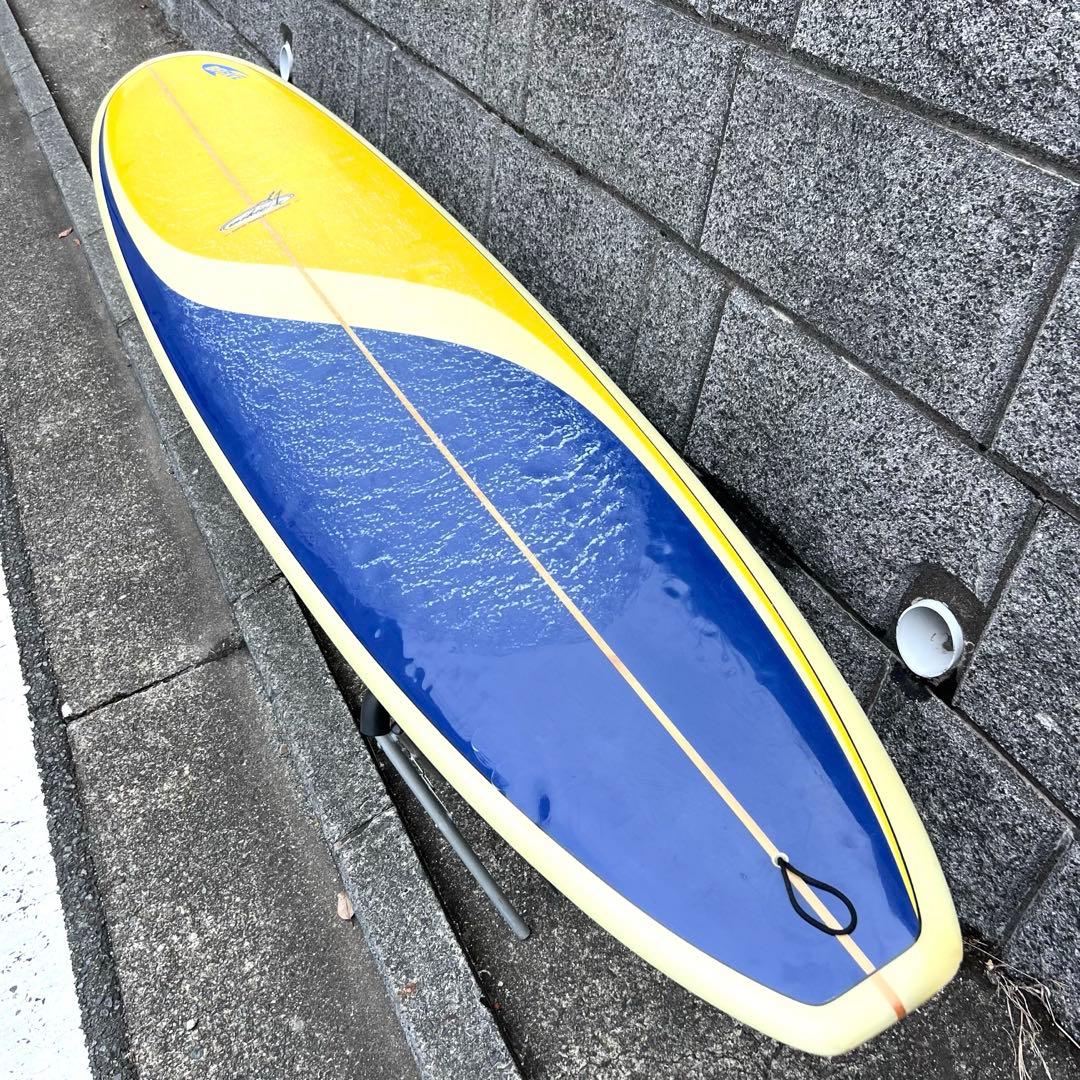 サーフボード　ロングボード　9’0ft フィン　ケース付き　中古美品　浮力十分