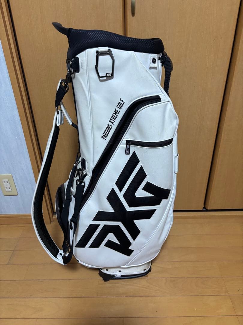 PXG ホワイト スタンドキャディバッグ