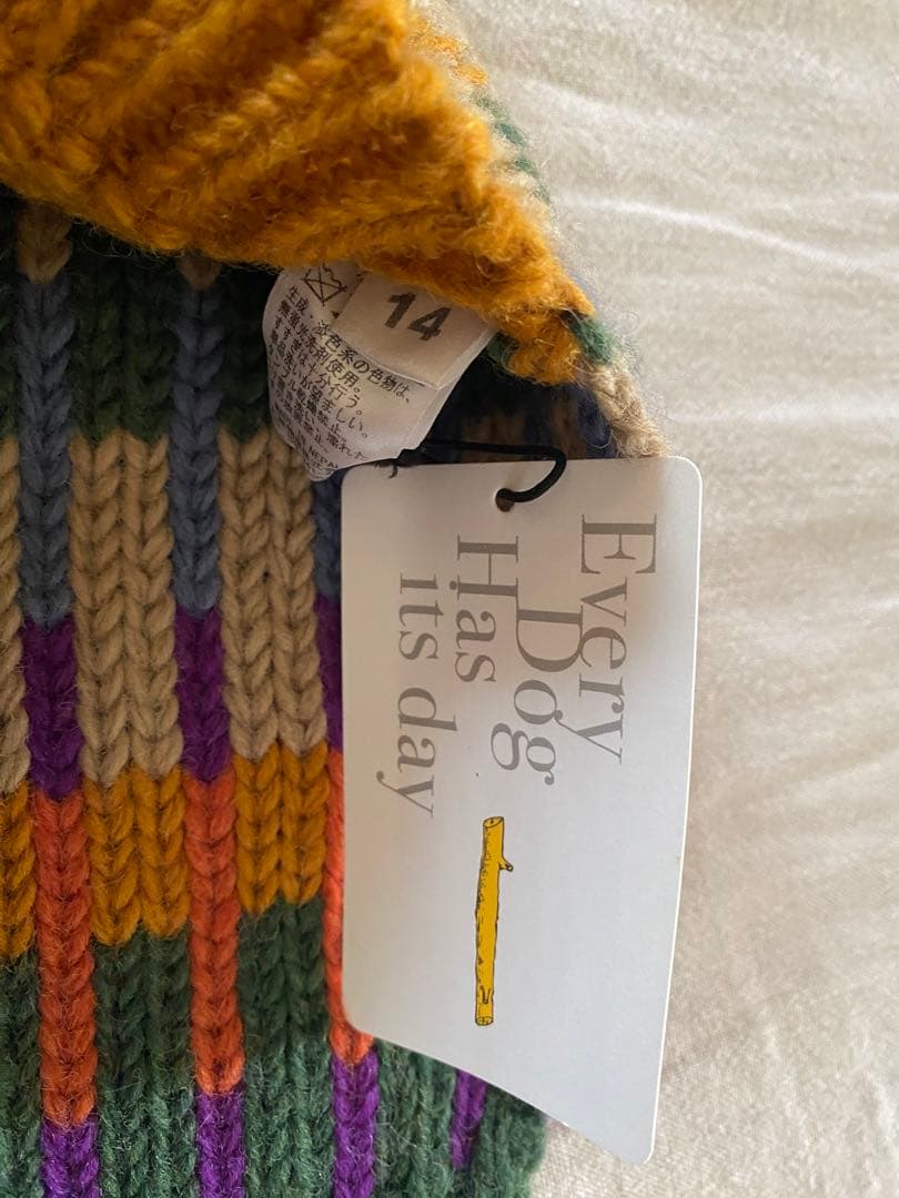 新品　犬服　E Ripple ドッグセーター ニット　ジョージ　14