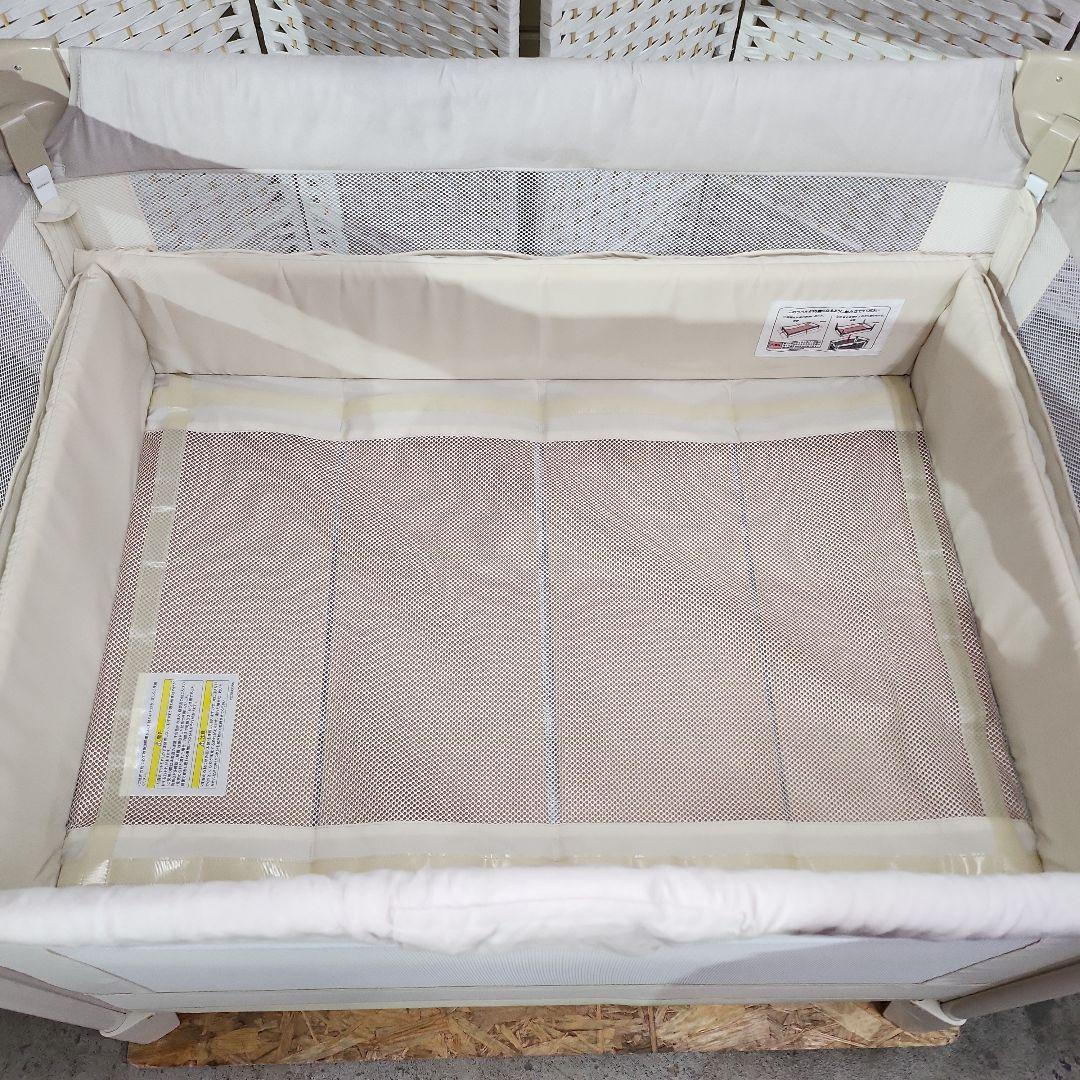 Aprica ベビーベッド ココネルエアープラス AB ホワイトベージュ