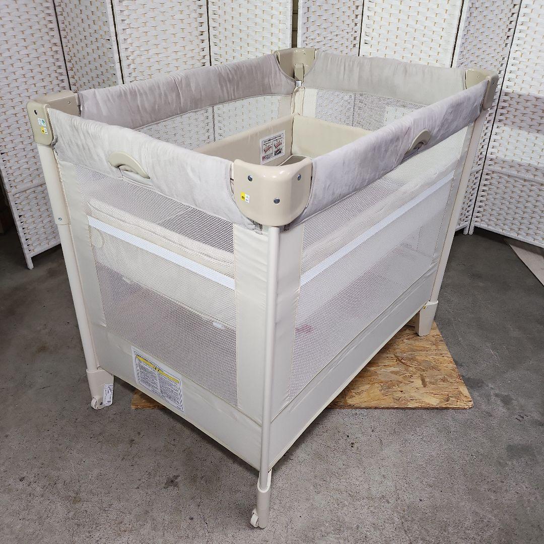 Aprica ベビーベッド ココネルエアープラス AB ホワイトベージュ