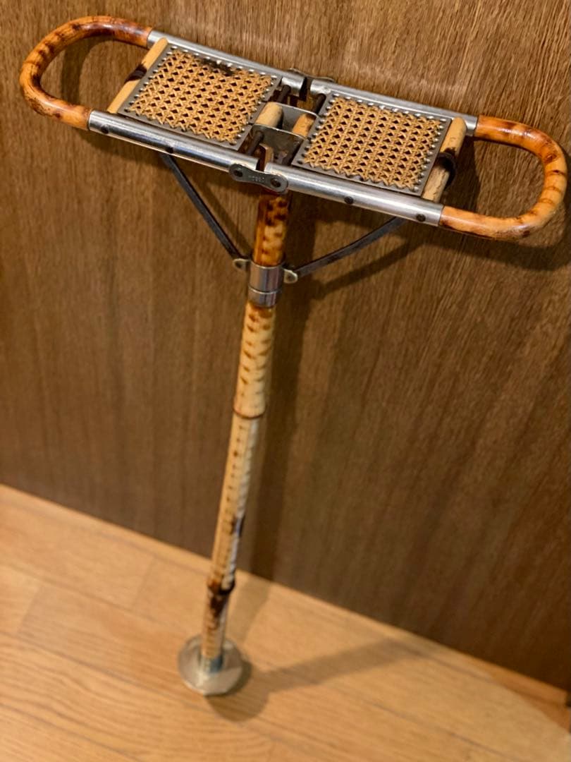 シューティング　スティック　ステッキ　ストック　チェア　バンブー　登山　競馬