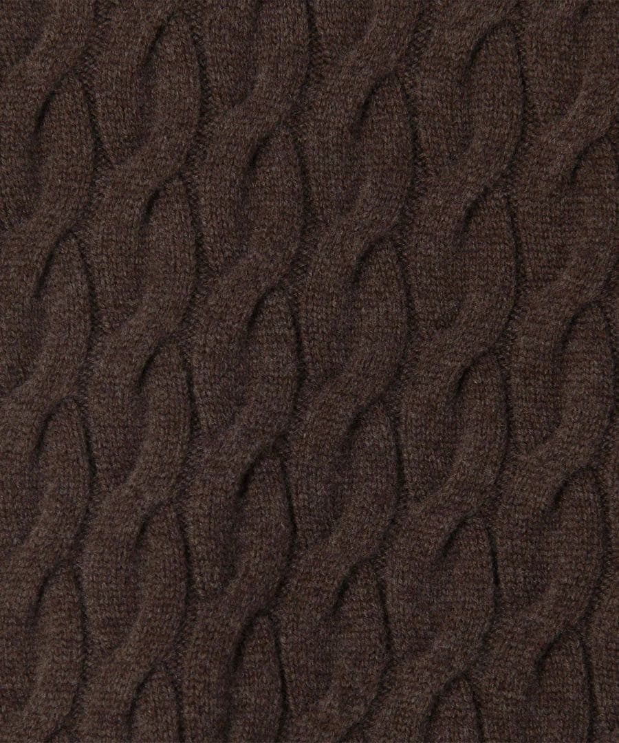新品★ウール ケーブルニット ブラウン L TOMORROWLAND¥35200