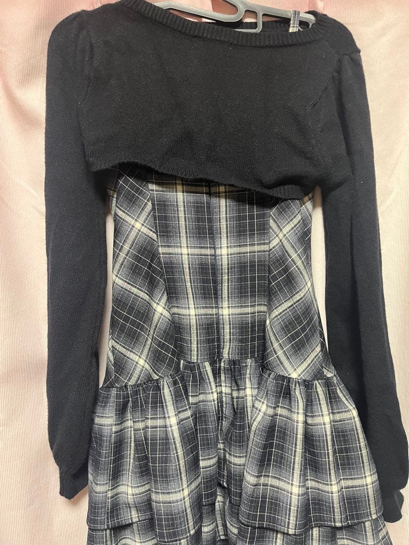 evelyn リボンボレロワンピース