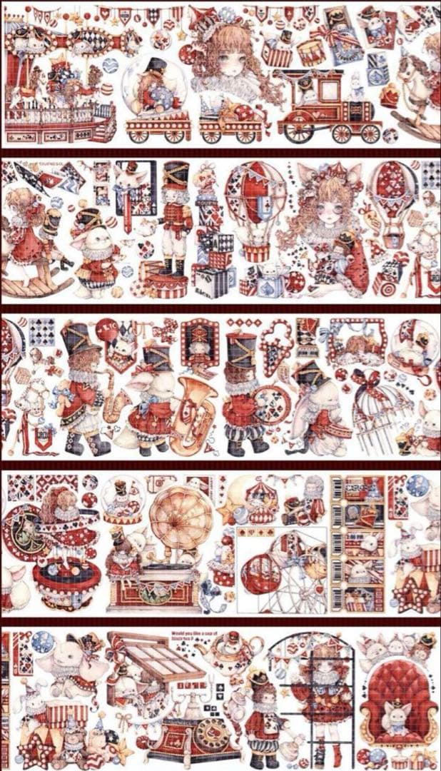 海外マステ　狮子想睡到自然醒