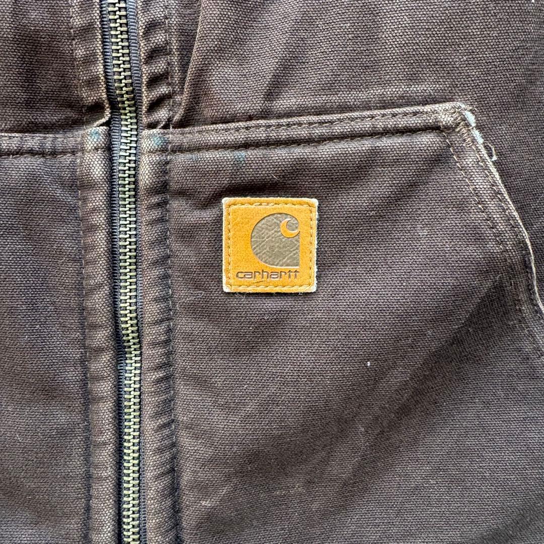 極上 90s カーハート ダックベスト ボア v26 DKB XL tall