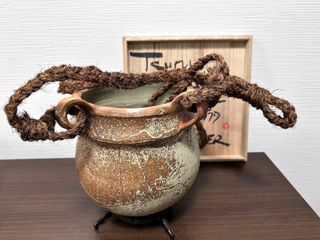 GerdKnapper ゲルトクナッパー 吊花入　１９７９年作　益子焼　真作保証