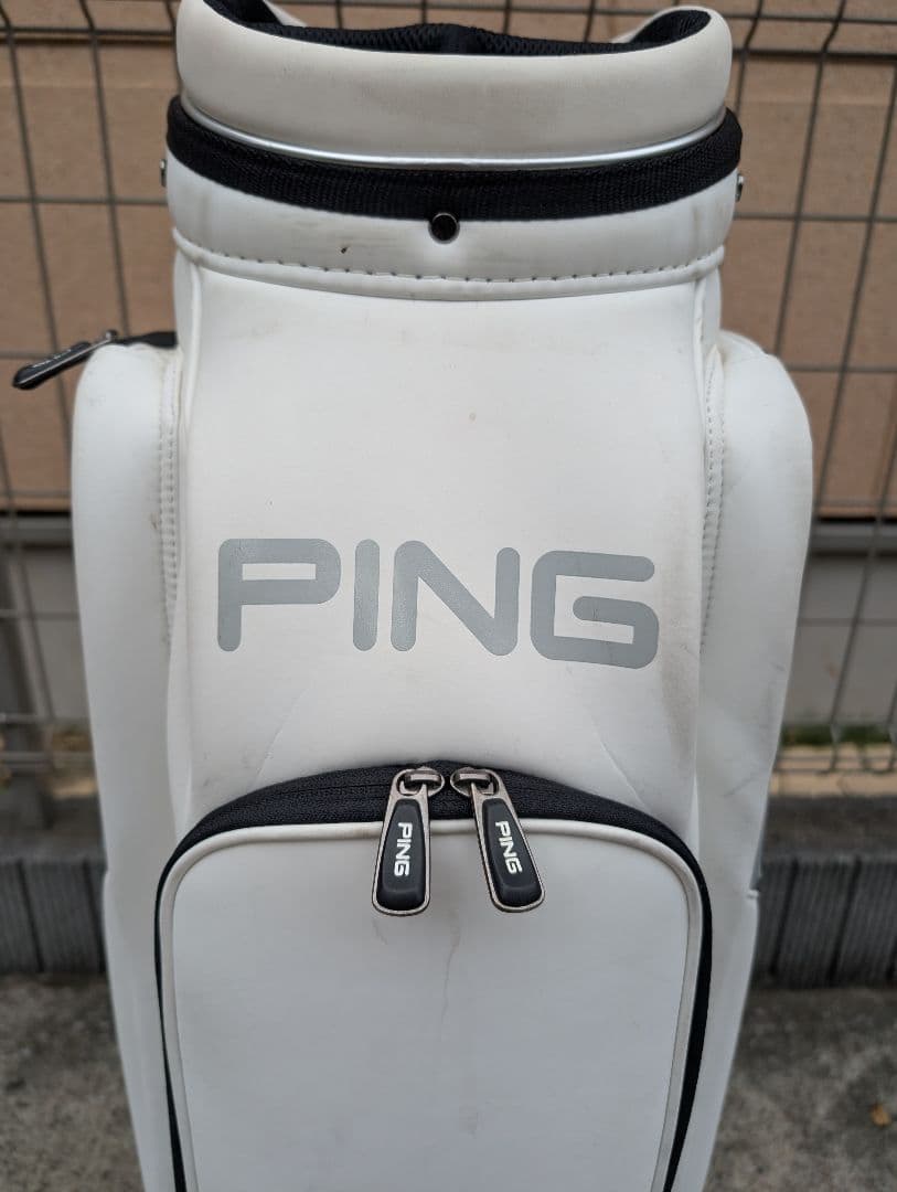 PING ゴルフバッグ ホワイト/グレー