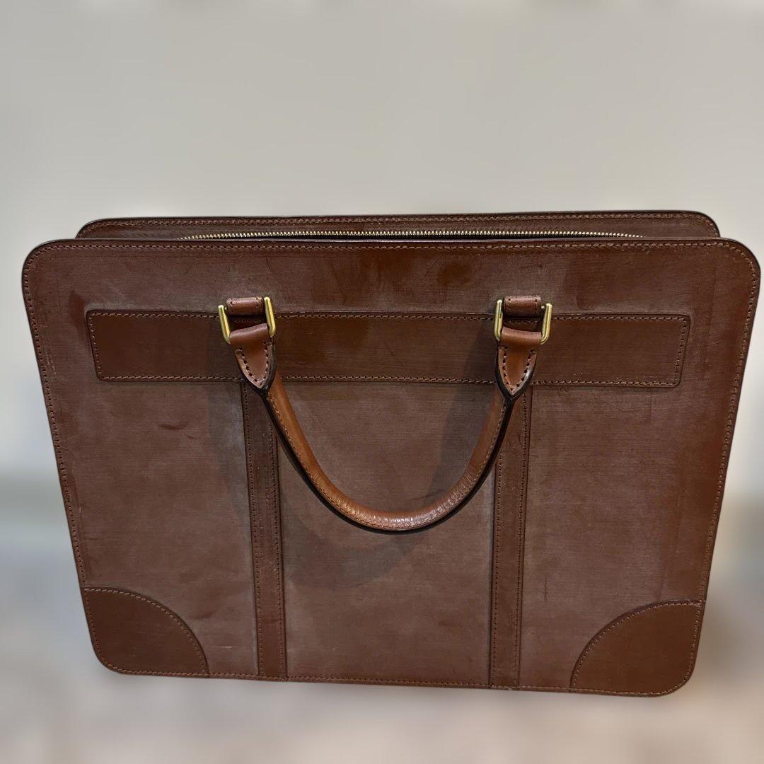 GANZO ガンゾ ブリーフケース ブライドルレザー ビジネスバッグ ロウ